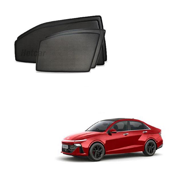 Hyundai Verna (2023 Onwards) Half Cut Z Black Sunshades
