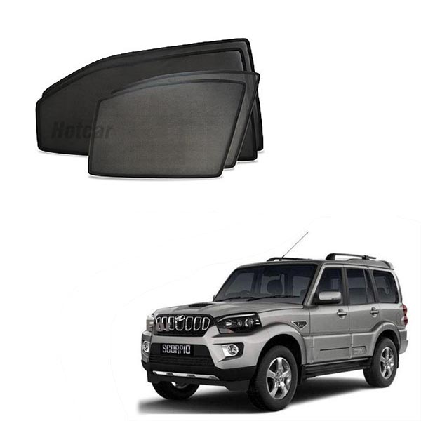 Mahindra Scorpio Half Cut Z Black Sunshades (Set of 6 Pieces)