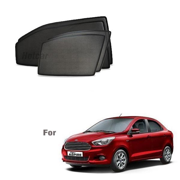 Ford Aspire Half Cut Z Black Sunshades