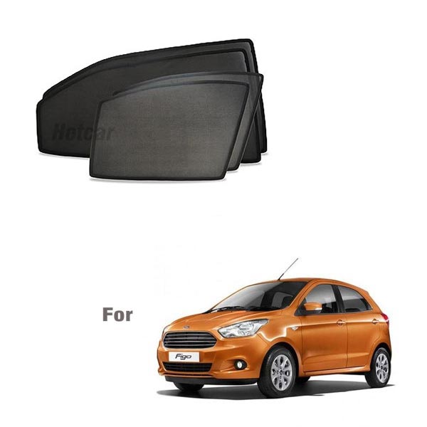 Ford Figo (2015 to 2021) Half Cut Z Black Sunshades