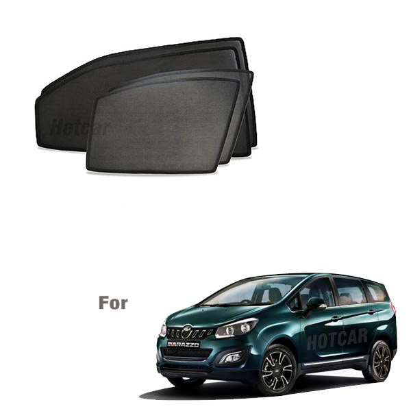 Mahindra Marazzo Half Cut Z Black Sunshades (Set of 6 Pieces)