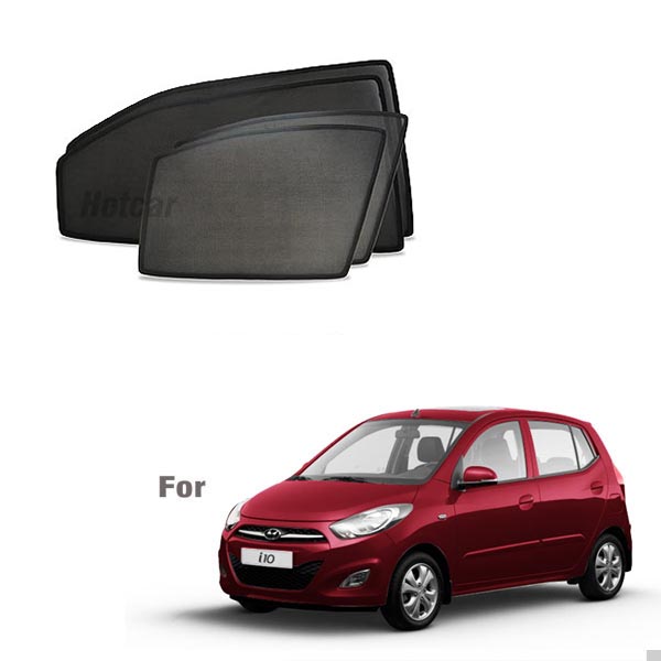 Hyundai i10 (2008 to 2013) Half Cut Z Black Sunshades
