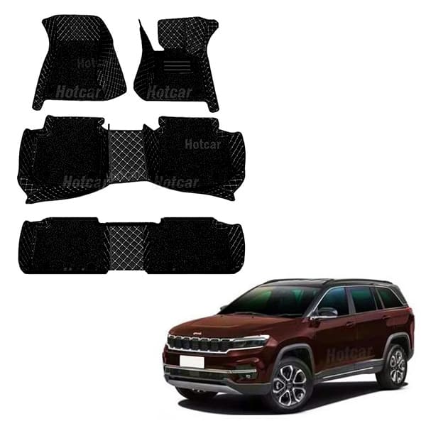 Jeep Meridian (Automatic) Luxury Quality 7D Floor Mats
