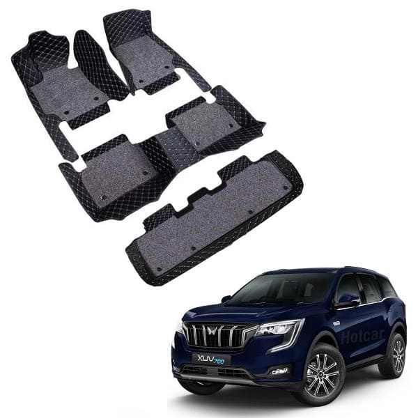 Mahindra XUV700 (7 Seater) Premium 7D Floor Mats - 4 Colour Options