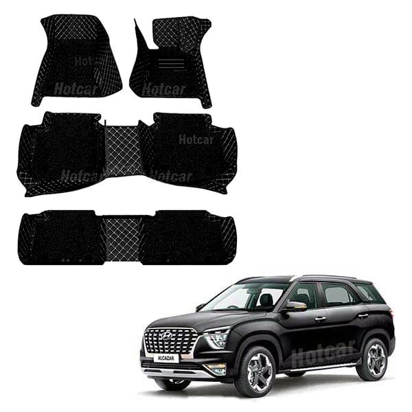 Hyundai Alcazar Luxury Quality 7D Floor Mats
