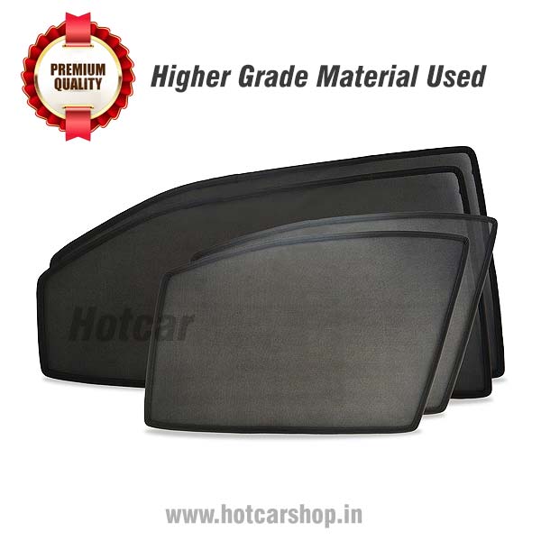 Maruti Brezza (2022 Onwards) Half Cut Z Black Sunshades (Set of 6 Pieces)