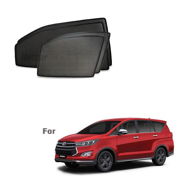 Toyota Crysta Half Cut Z Black Sunshades (Set of 6 Pieces)