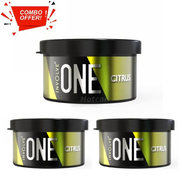 Involve One Citrus Car Perfume - Set of 3 Packets